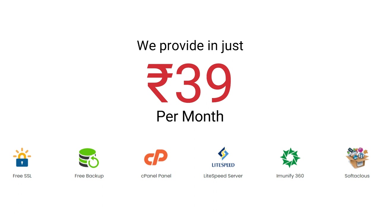 Rs39/M | Best cPanel Hosting With Lifetime Free SSL