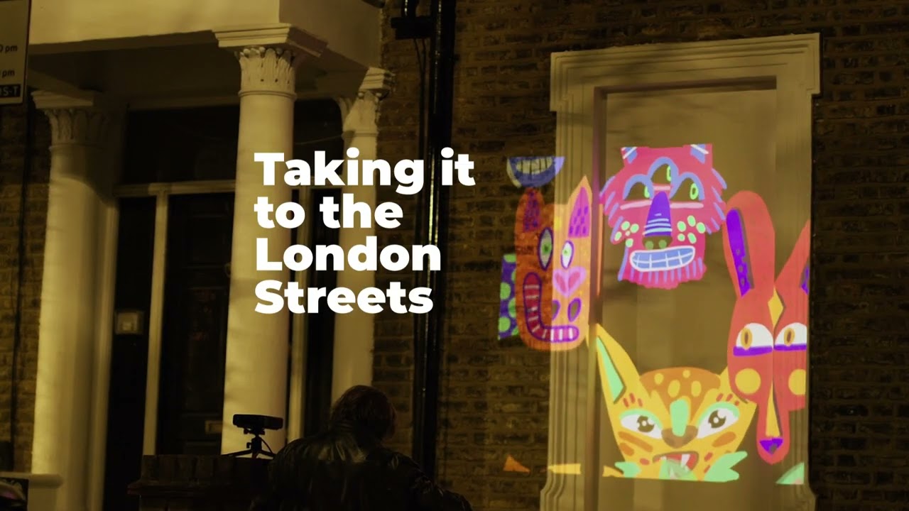 Live Animation in London Streets 