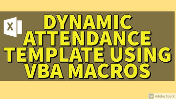 Create Fully Automated Attendance Sheet in Excel in Hindi | Dynamic Attendance Sheet in Excel | VBA