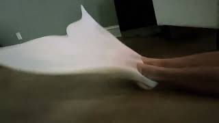 Look at My Soft White Transparent Silicone Monofin 🧜🧜‍♂️ screenshot 2