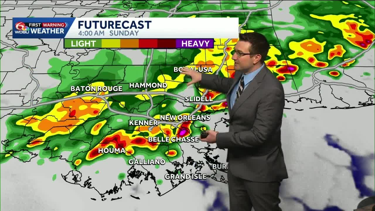 Storms likely Saturday night - YouTube