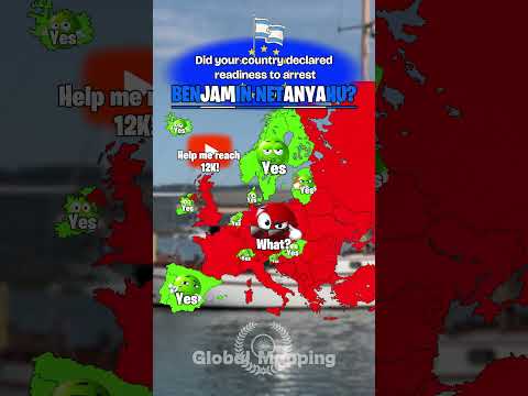 Did your country declared readiness to arrest Benjamin Netanyahu? #map #popular #europe #viral #fypシ