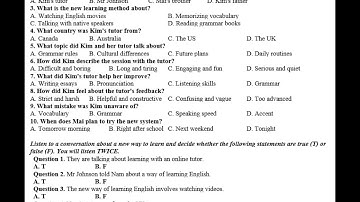 LISTENING ENGLISH 10 GLOBAL SUCCESS - UNIT 8 NEW WAYS TO LEARN 3