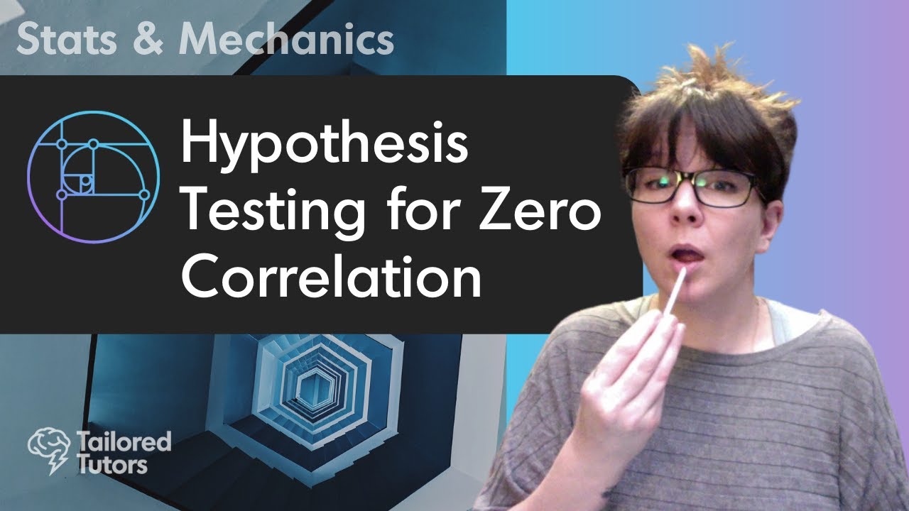 hypothesis testing correlation a level maths