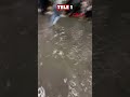 İstanbul'da etkili olan yağış sonrası Mecidiyeköy'de metro alt geçidini su bastı