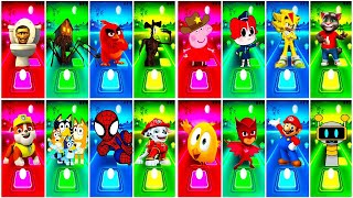 BUS EATER 🆚 EXTRA SLIDE 🆚 SKIBIDI TOILET 🆚 HOUSE HEAD 🆚 ODDBODS | Tiles Hop EDM Rush!