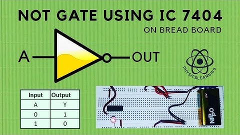 NOT Gate using IC 7404