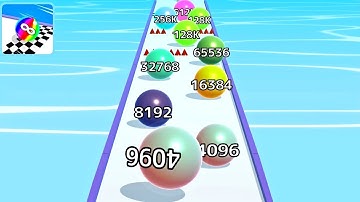 Ball Run Infinity Number Up To (128M, 256M, 512M, 1024M) ! All Levels Gameplay Part 36 android, ios