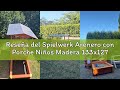 Reseña del Spielwerk Arenero con Porche Niños Madera 133x127x137cm Techo Protección UV50+ Hidrófugo