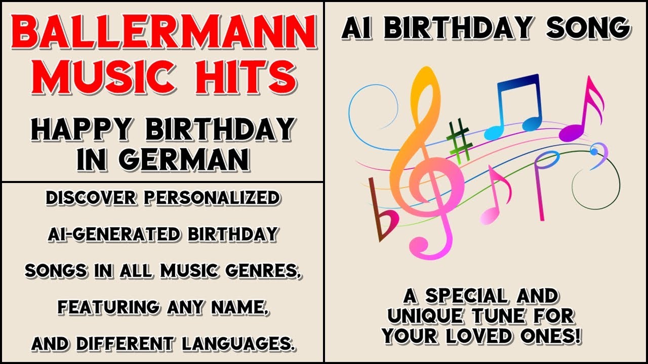 Birthday Song│Ballermann Music Hits│German Language│Happy Birthday│AI Music│For Max│AI Birthday Song