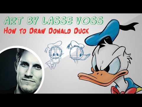 Cara menggambar Donald Duck - Cara nyata! Made Easy!