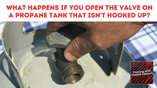 WHAT Happens If You OPEN A PROPANE Tank That ISN'T Hooked Up? 👍😮