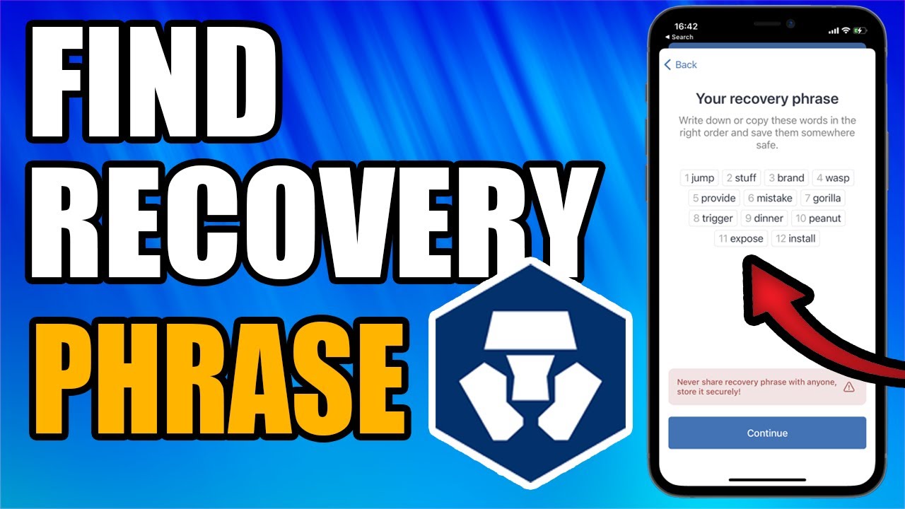 How To Find Crypto Com Recovery Phrase - New Method - YouTube