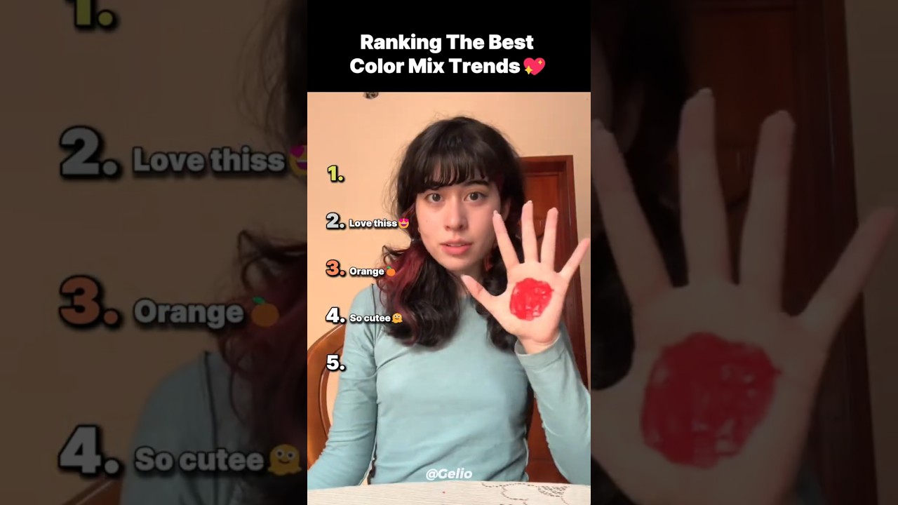 Ranking the Best Color Mix Trends🍊💖 