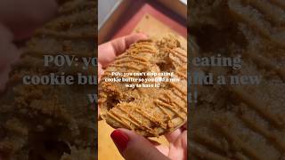 I couldn’t stop eating cookie butter so I found a new way to have it! Cookie butter stuffed cookies.