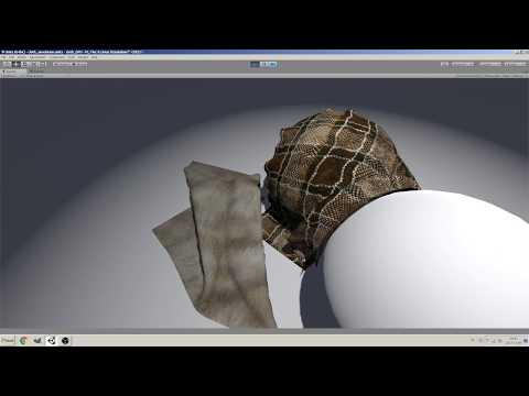 Unity GPGPU real time cloth simulation