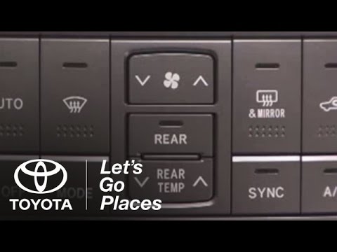 Highlander How-To: Automatic Climate Control - Rear Settings | 2007 - 2009 Highlander | Toyota - Highlander How-To: Automatic Climate Control - Rear Settings | 2007 - 2009 Highlander | Toyota