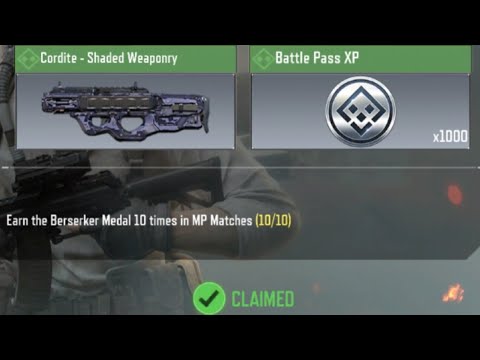 Call Of Duty Mobile Earn the Berserker Medal 10 times in MP Matches Task Complete