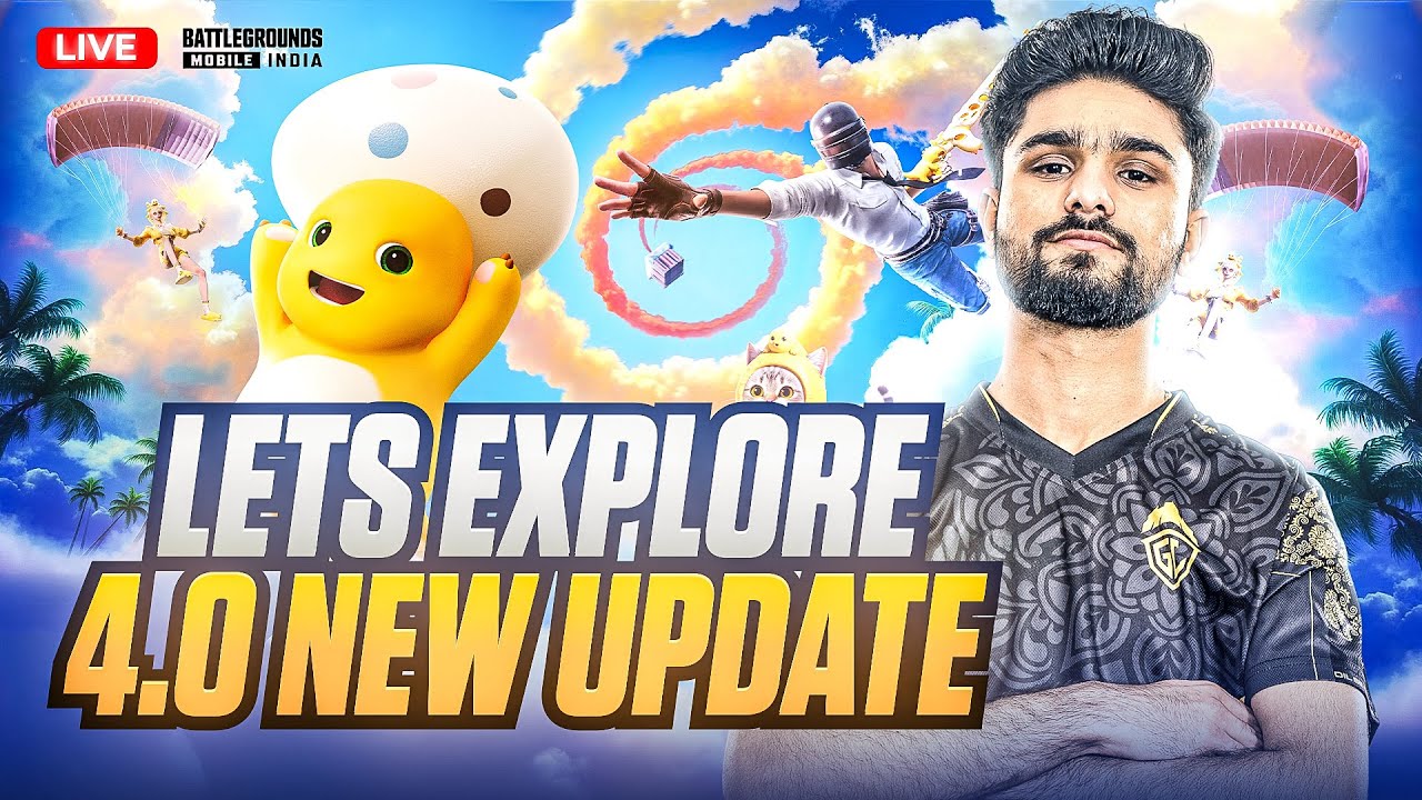 LETS EXPLORE 4.0 UPDATE | FIRST DAY FIRST SHOW? | BGMI LIVE - YouTube
