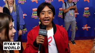 Ryan From Ryans World Talks Getting Slimed At The Kids Choice Awards  Hollywire