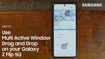 Galaxy Z Flip 5G: How to use Multi-Active Window Drag and Drop | Samsung