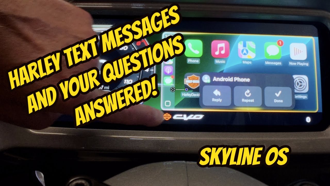 Text Messages on Harley's New Infotainment System and other stuff!
