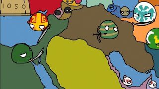 History of The Middle East Countryballs