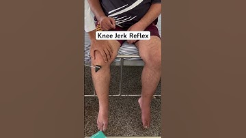 Knee Jerk Reflex (L3-L4), there is exaggerated extension of the left knee #knee #reflexes #reels