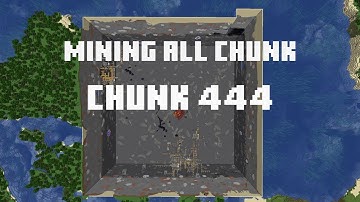 Mining all the chunks in Minecraft    (Chunk 444) in 1 Minute