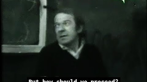 Deleuze & Guattari in Vincennes / Lecture 3 / December 2, 1975