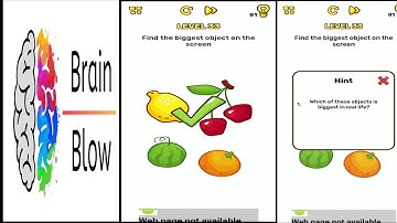 Brain Blow Level 33 Solution