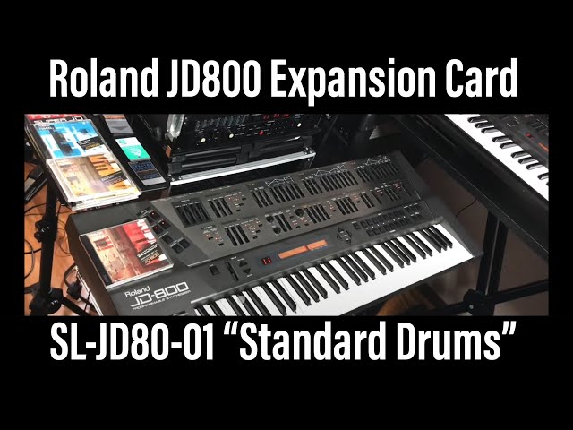 1/2) Roland JD800 SL-JD80-01 Standard Drums Sound Card preset