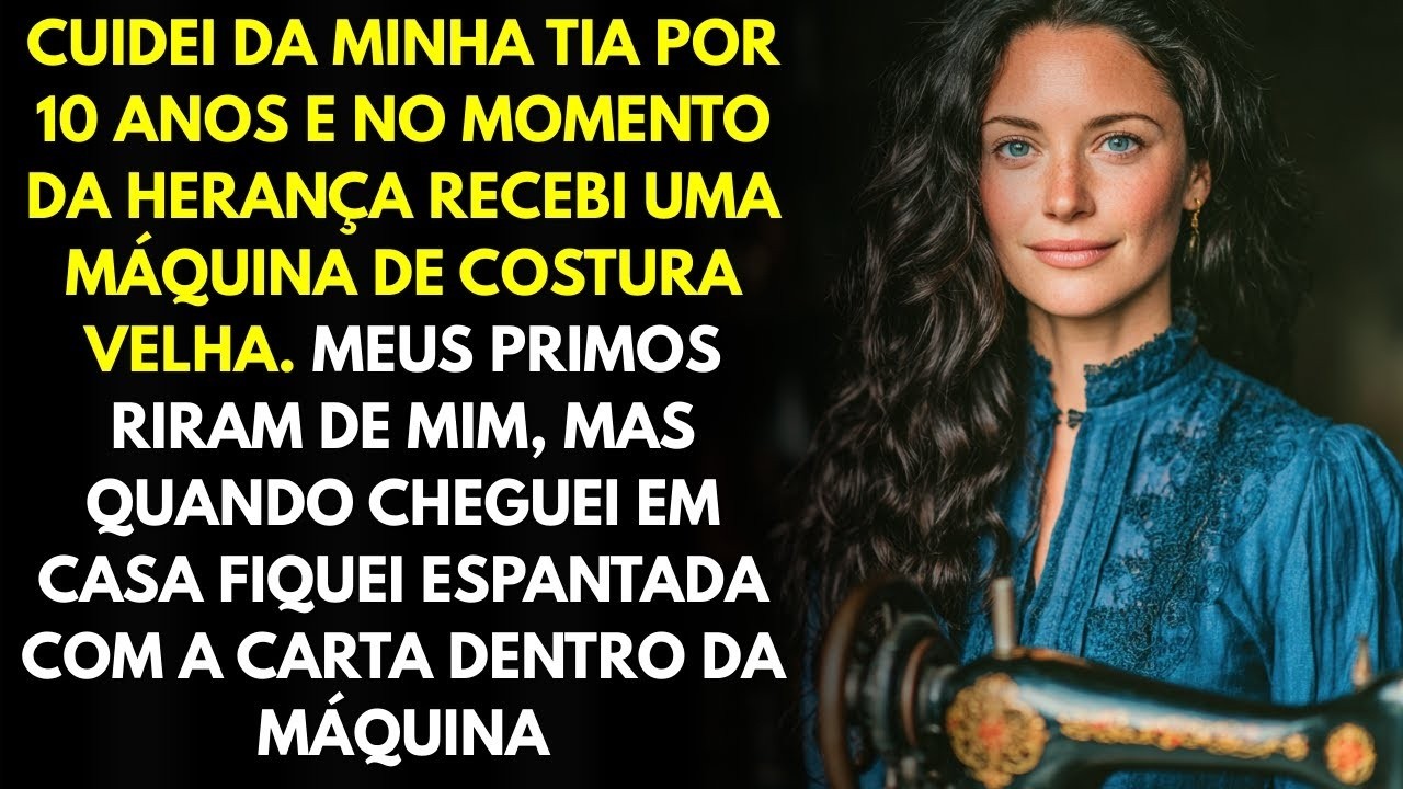 Ganhei Uma MAQUINA DE COSTURA Antiga De Herança e Me ESPANTEI Com o Que Havia Dentro