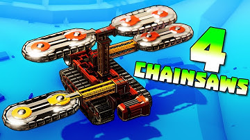 Instruments of Destruction - I Made a vehicle out of 4 CHAINSAWS in order to destroy buildings