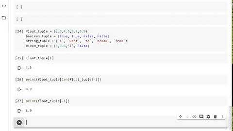 Python Immutable Sequences Tuples Slicing