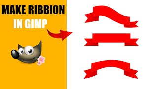 How to Make Ribbon Design in GIMP | Professional Banner &amp; Ribbon Tutorial