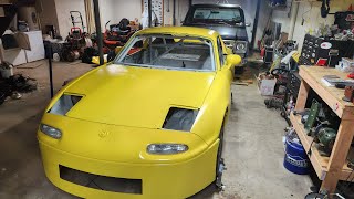 Car is Painted - Rotary Miata Update #9004