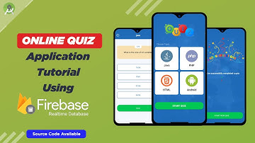 How to create Online Quiz Application using Firebase Realtime Database | Quiz Application Tutorials