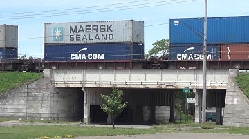 Fast Moving CSX Train Eastbound