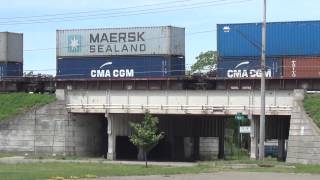 Fast Moving CSX Train Eastbound