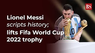 Lionel Messi Scripts History Lifts Fifa World Cup 2022 Trophy Qatar 2022 Argentina