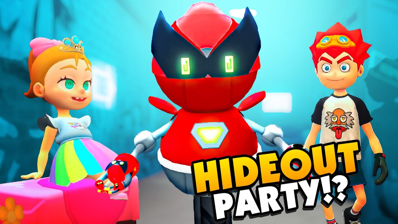CRAZY Robot Invites Everyone To The Hideout! - Little Thief VR