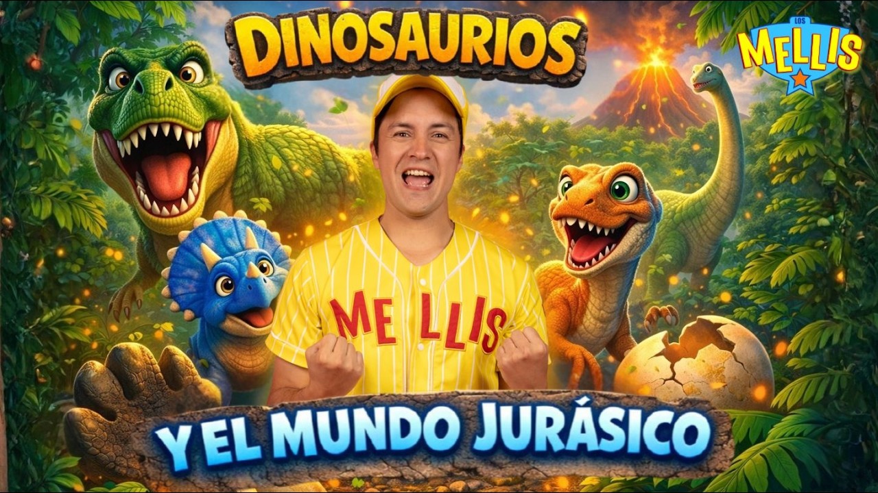 🦖🌋 ¡LOS MELLIS EN EL MUNDO JURÁSICO! 🦕✨ ¡Aventura con Dinosaurios Gigantes!