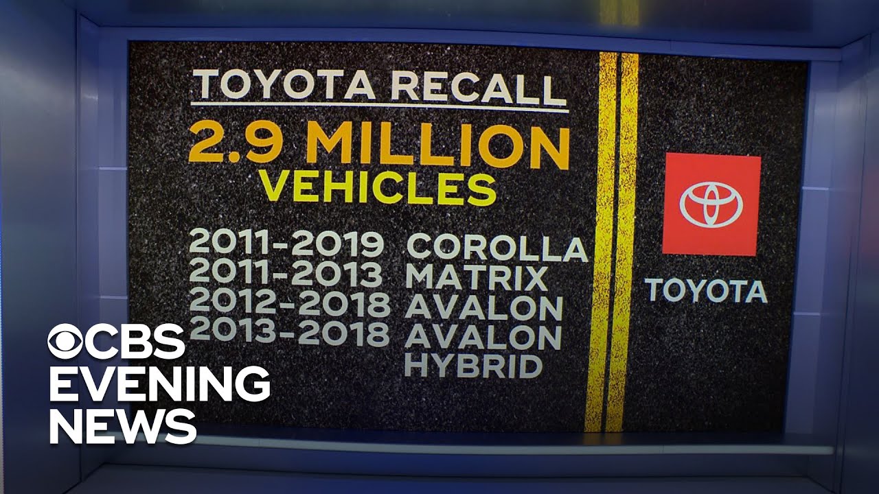 Toyota airbag recall: 1M vehicles affected by potential defect