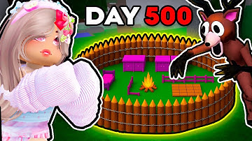 I SURVIVED 500 DAYS IN the MOST AESTHETIC BASE in 99 NIGHTS IN THE FOREST!