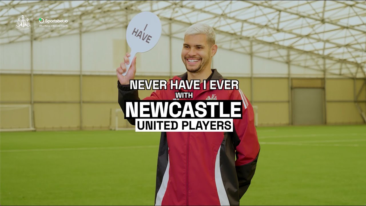 Never Have I Ever with Bruno Guimarães, Joelinton, Isak, Barnes, and Krafth | NUFC