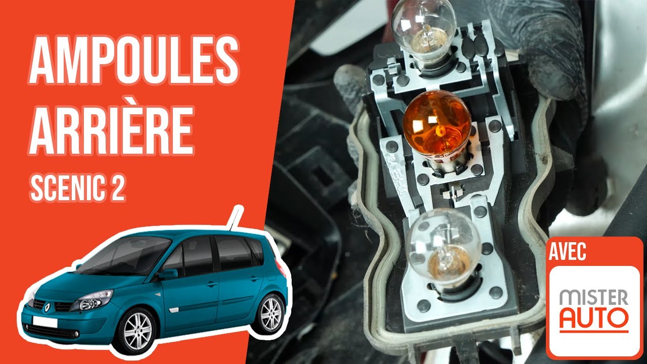 Changer les ampoules de feux arrière Scenic 2 💡 - YouTube