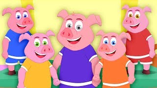 Lima Babi Kecil | belajar berhitung | Lagu Untuk Anak Anak | lagu melompat | Five Little Piggies