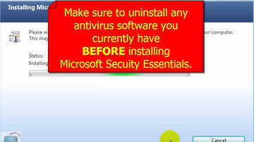 Installing Microsoft Security Essentials
