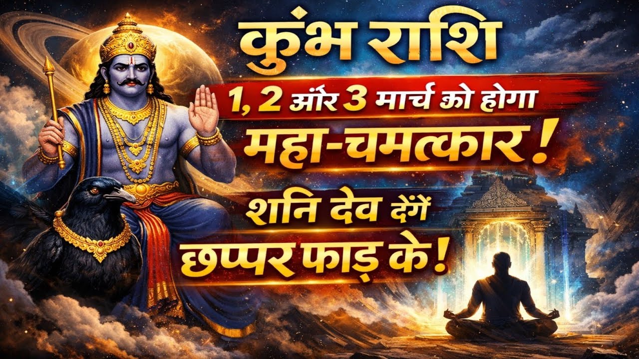 कुंभ राशि: 1, 2 और 3 मार्च को होगा महा-चमत्कार! शनि देव देंगे छप्पर फाड़ के! 💰